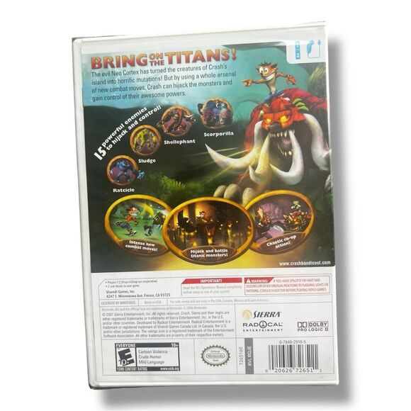 Crash of the Titans Nintendo Wii Game - BRAND NEW FACTORY SEALED Package (2007) - Picture 2 of 7